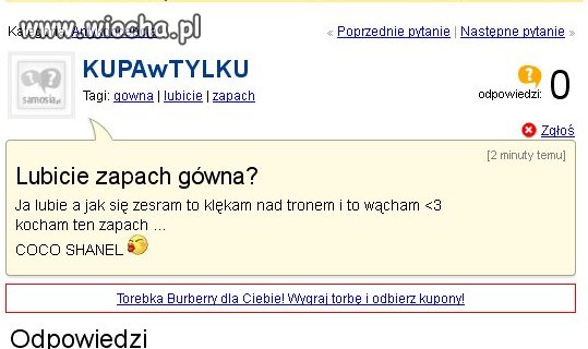 Zapach gówna mm pycha