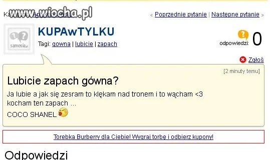 Zapach gówna mm pycha