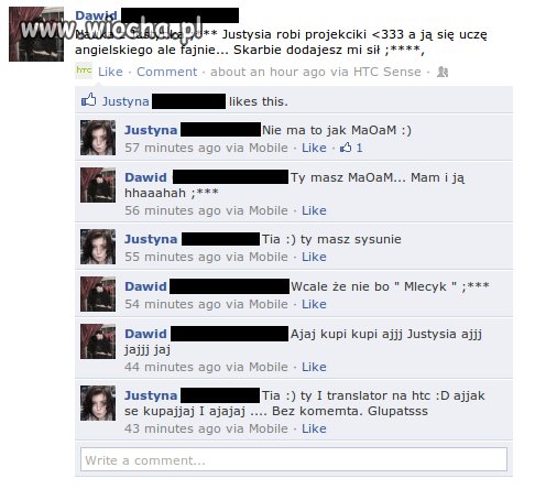Mnóstwo takich rozmów na fb