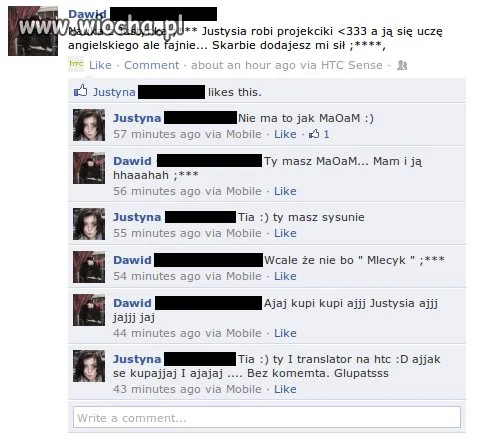 Mnóstwo takich rozmów na fb