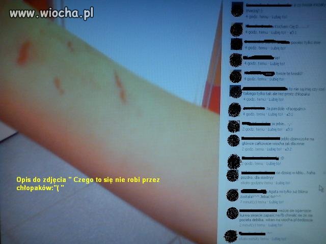 Chwalenie się wyczynami 14 letniej smarkuli