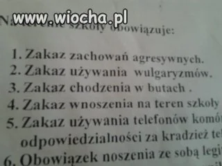 Wiocha w szkole