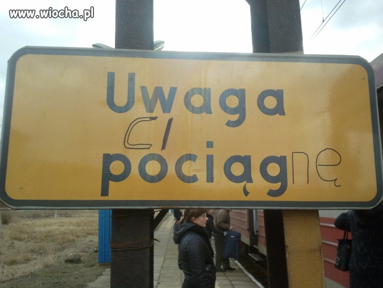 "Uwaga pociąg"