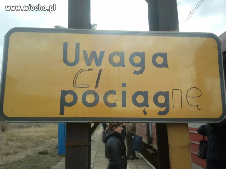 "Uwaga pociąg"