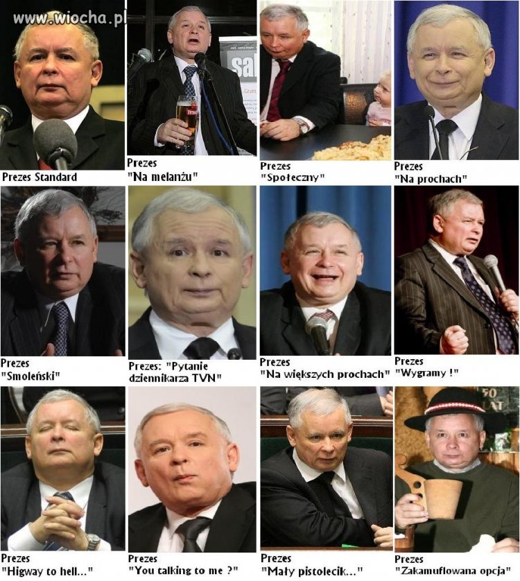 Dwanaście twarzy prezesunia