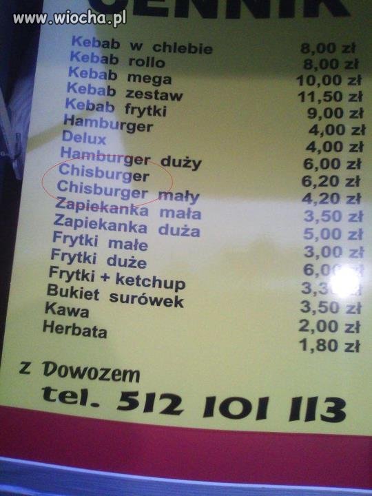Chisburger...
