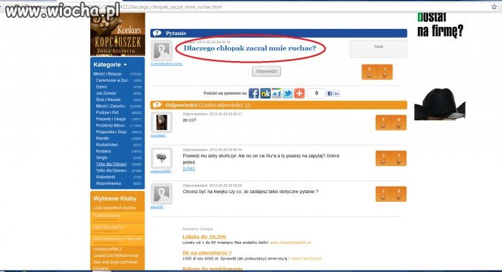 Ciekawe dlaczego ? 