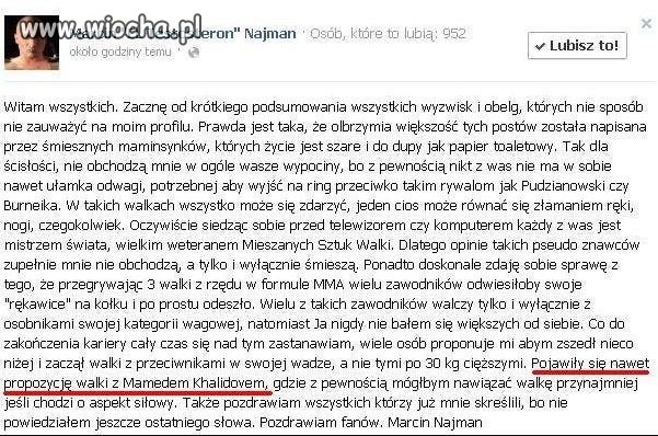 Teraz Najman dostanie 