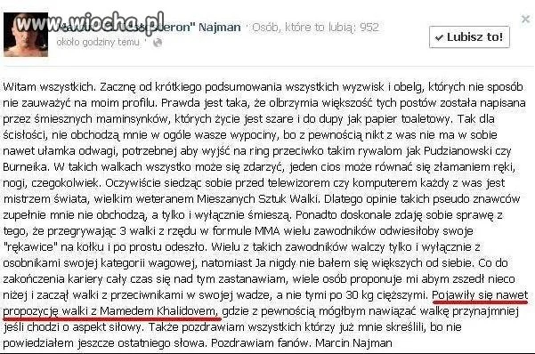Teraz Najman dostanie 