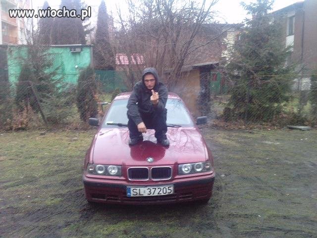 Szpan na BMW...