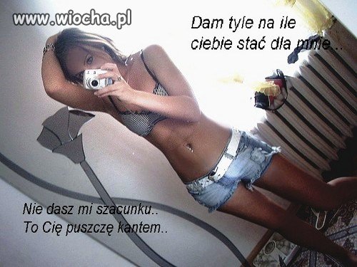 Oczekuje szacunku