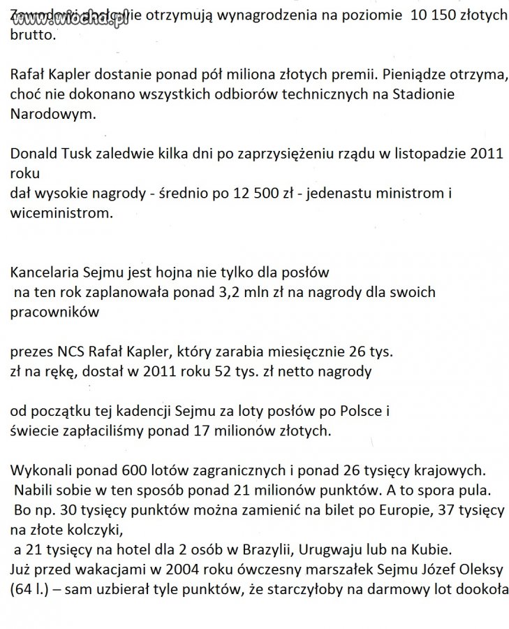 Tu to dopiero jest Wiocha za nasze podatki