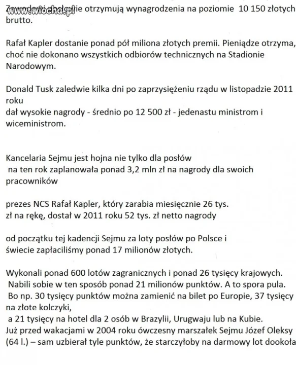 Tu to dopiero jest Wiocha za nasze podatki