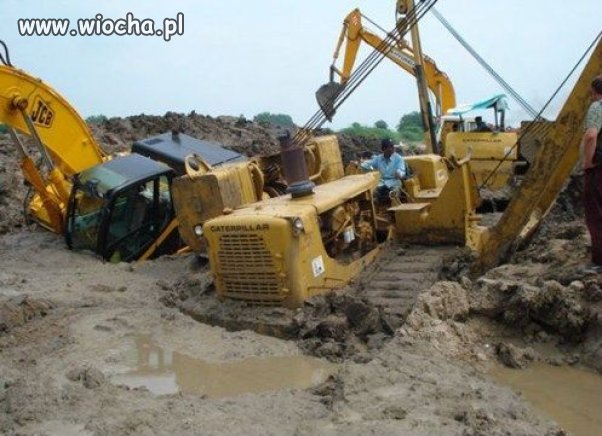 Trochę się im zakopało.
