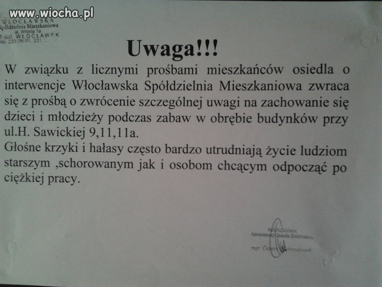 Dzieci im przeszkadzają