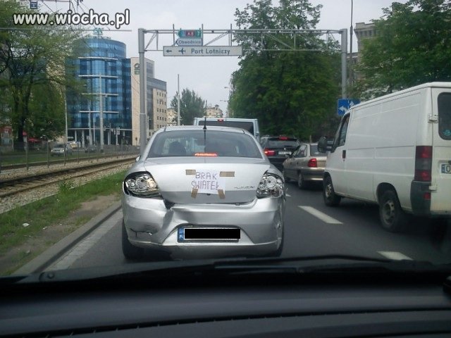 "brak świateł" - brak słów...