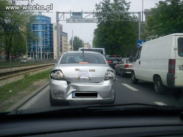 "brak świateł" - brak słów...