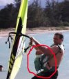Windsurfingowy tatuś...