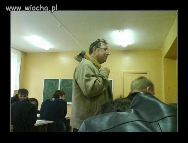 Czasem i nauczycielowi puszczają nerwy