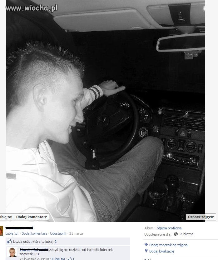 A co mi tam zrobie sobie foteczke w aucie