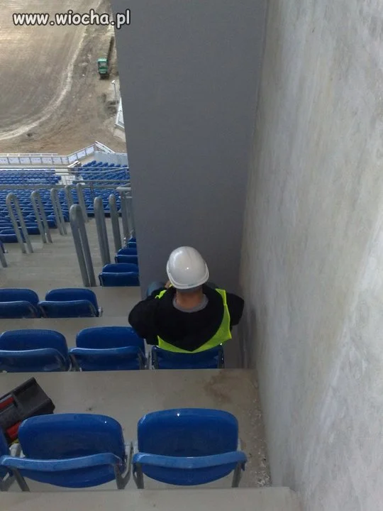 Widok na stadionie lecha
