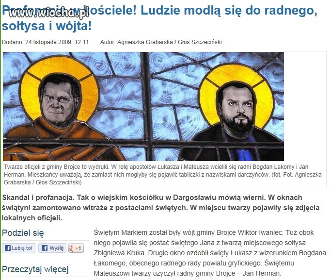 Święci za życia- wystarczy hojny datek.