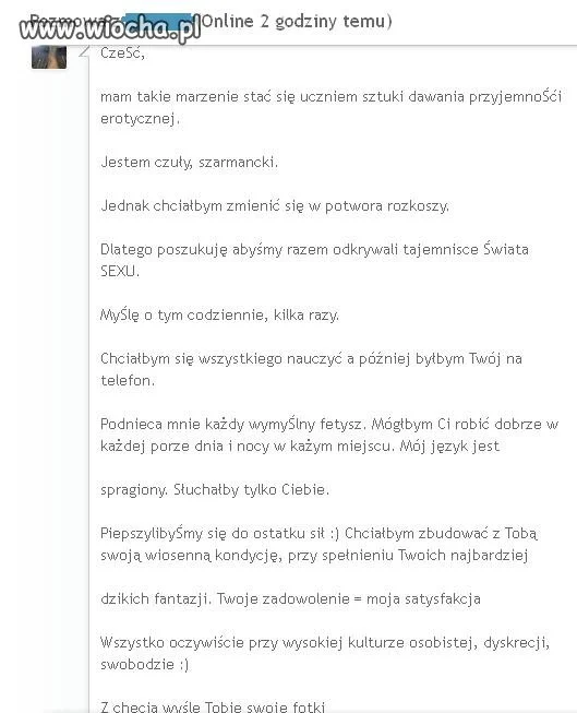 Wiadomość na fotce.pl