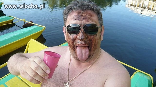Kolor tego czym się wysmarował
