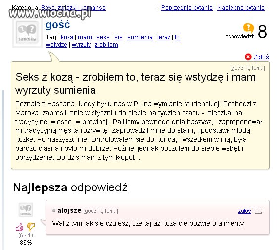 Seks z kozą