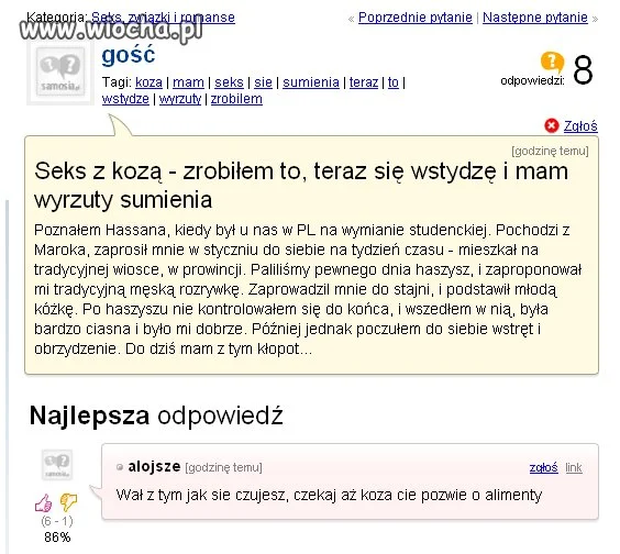 Seks z kozą