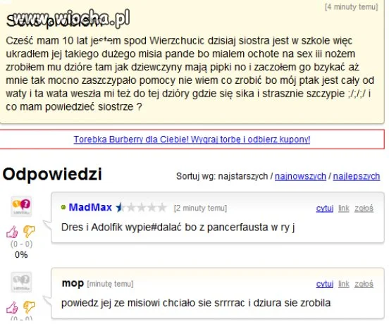 10 latek i miś panda.