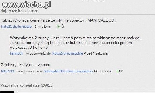 Tak szybko lecą komentarze