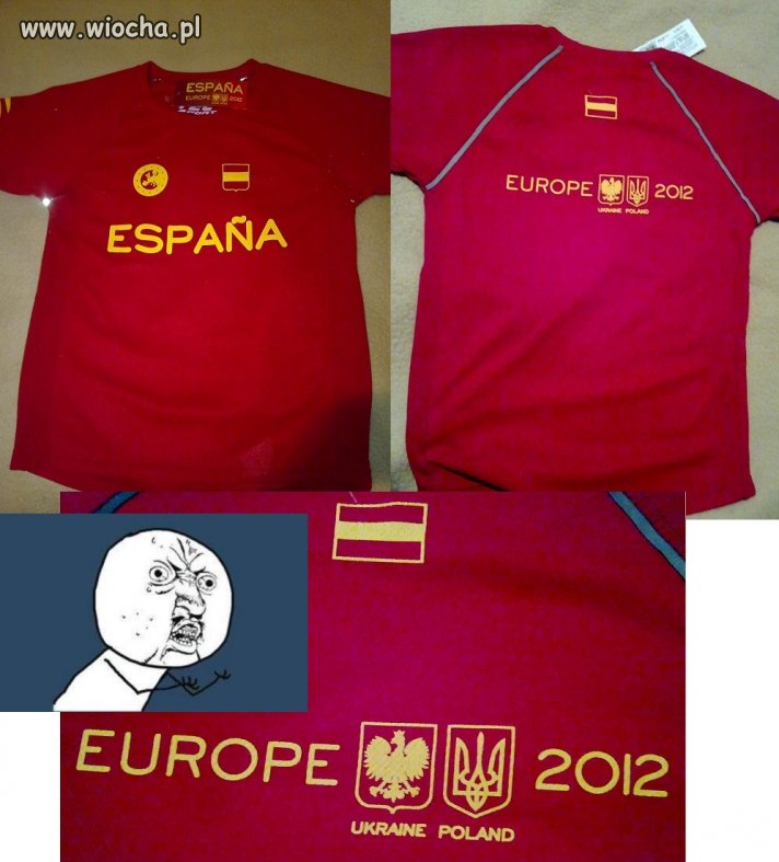 Oficjalne Koszulki Euro 2012 Sprzedawane w Hiszpani