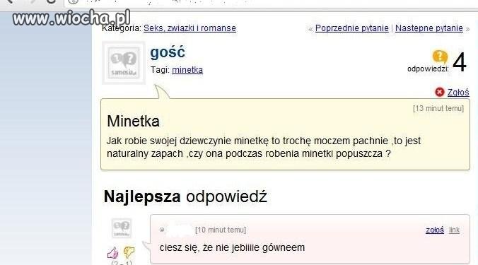 Ogromniasty problem z minetką.
