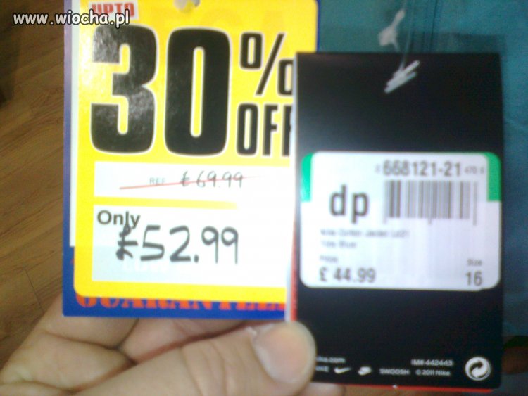 Prawdziwa promocja w sportsdirect...