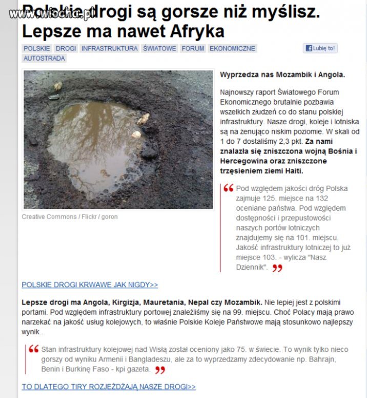 Nasze drogi... co za wiocha...