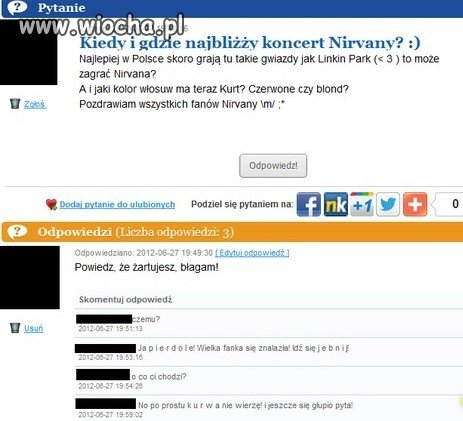 Kiedy i gdzie najbliższy koncert Nirvany?