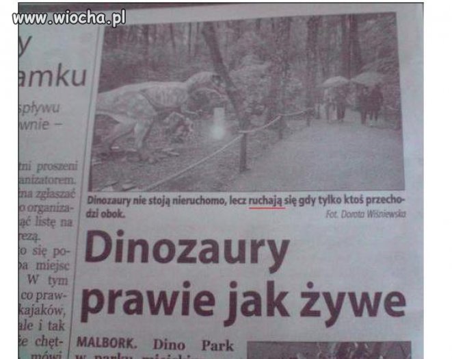 Żadna wiocha... to tylko dinozaury się ruchają 
