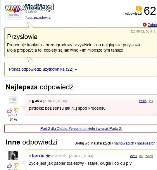 Dobre odpowiedzi.