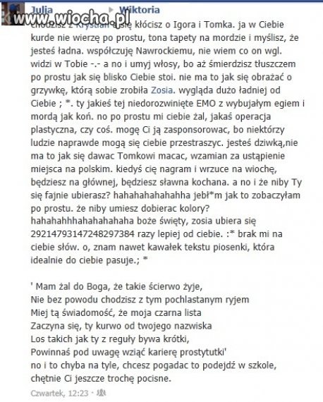 Troche jej pocisnęła 