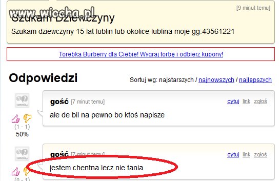 Jest "chentna"...