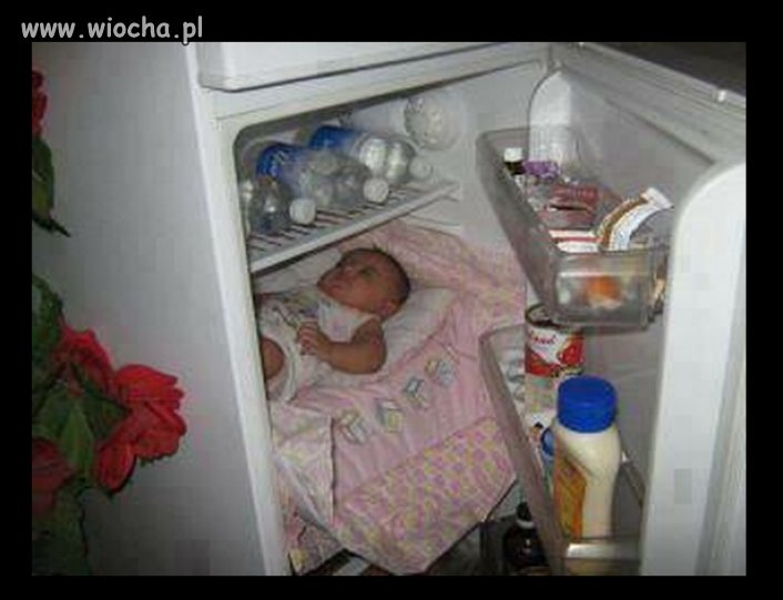 Dziecko w lodówce