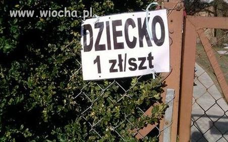 Tylko teraz złotówka za dziecko.