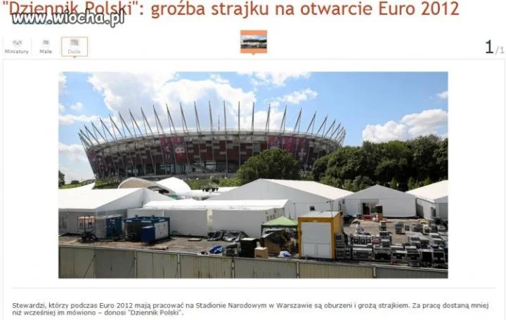 Euro 2012 - STRAJK! Nie chcą zapłacić tyle co mieli