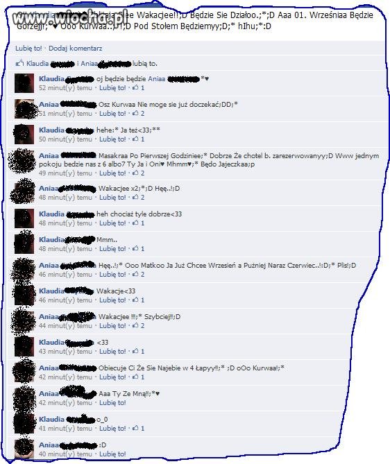 Dialog pomiędzy 15-latkami 