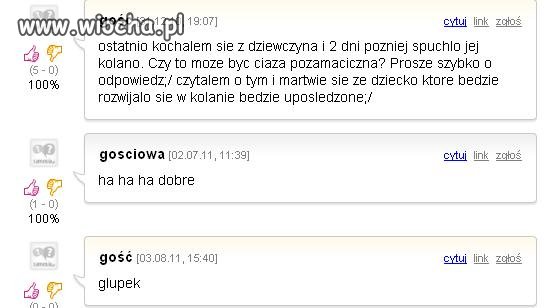 Ciąża w kolanie