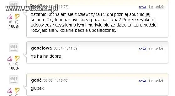 Ciąża w kolanie