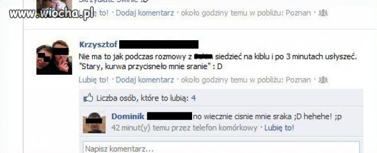 Nie ma to jak pisać o tym, że kogoś przycisnęło 