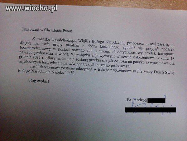 Mega wiocha księdzu siadło auto ucierpią biedni
