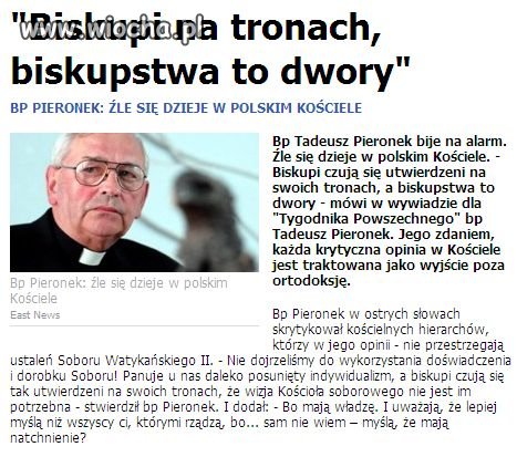To są słowa biskupa!